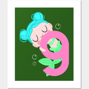 Mermaid Series: Number 9 Posters and Art